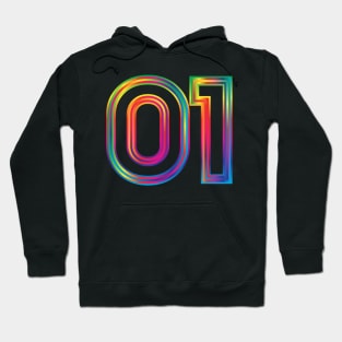 01 spectrum outline Hoodie